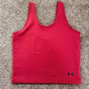 Under Armour “Motion” Women’s Earthen Orange-Red Crop Tank Top